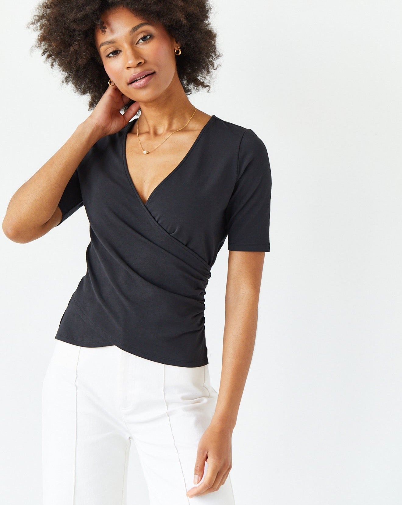 The Jersey Wrap Top
