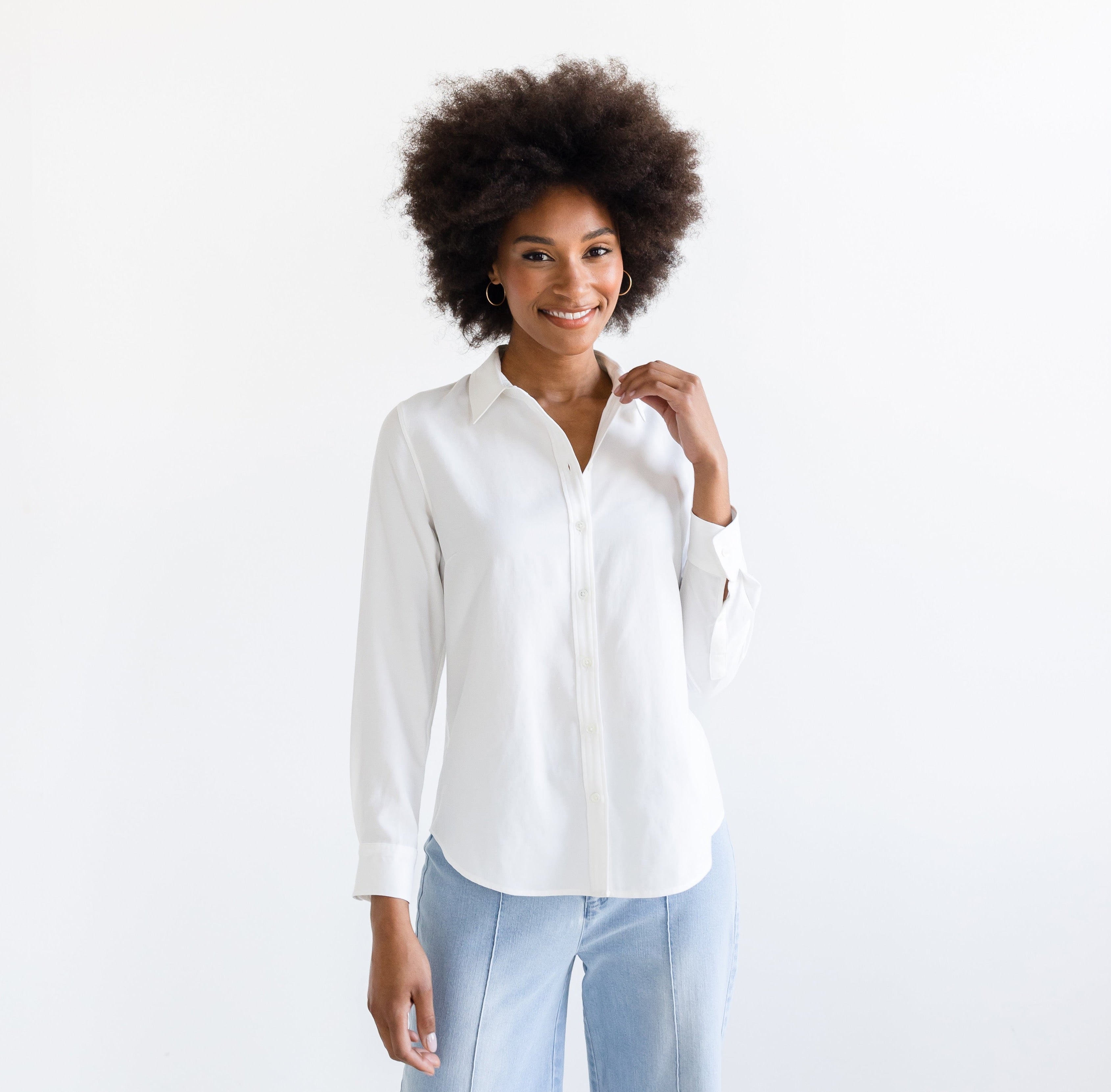The Classic Button Down Blouse