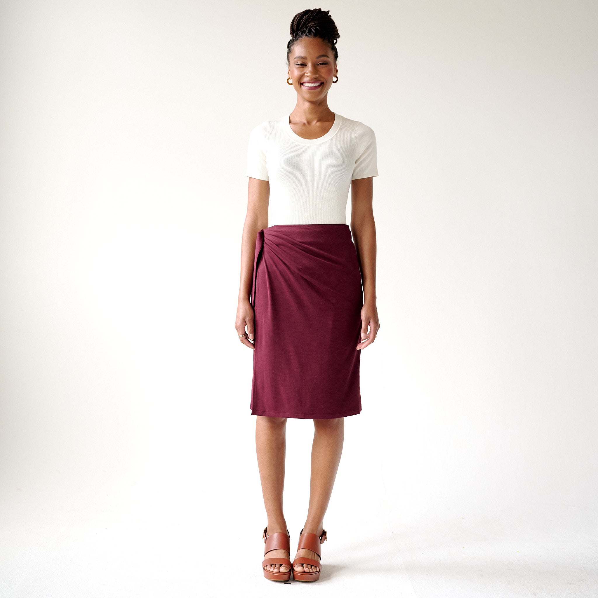 The Jersey Wrap Skirt - Sale