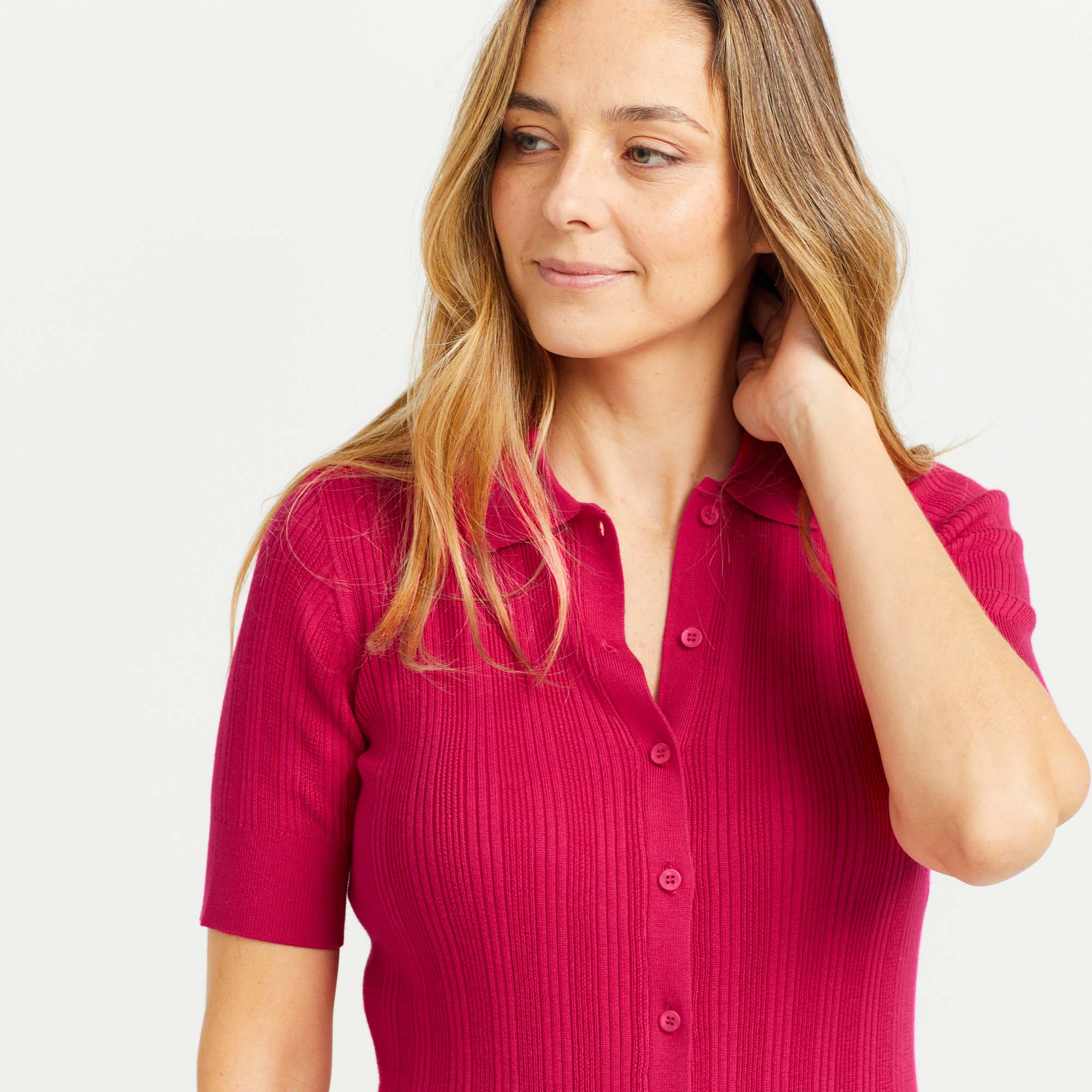 The Knit Polo - Women's Polo Shirts - Brass Clothing
