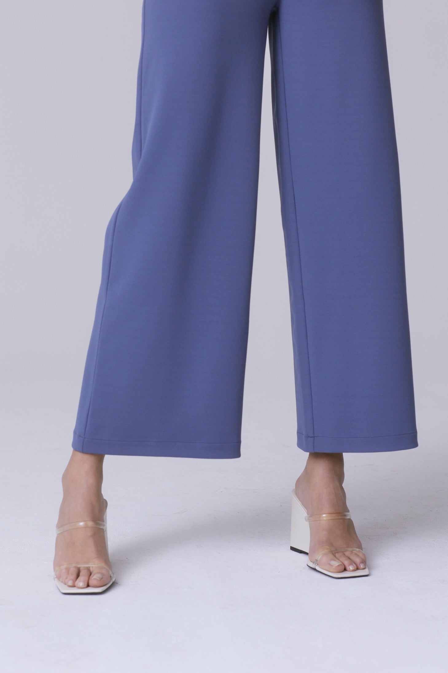 The Knit Wide Leg in Cirrus Crepe