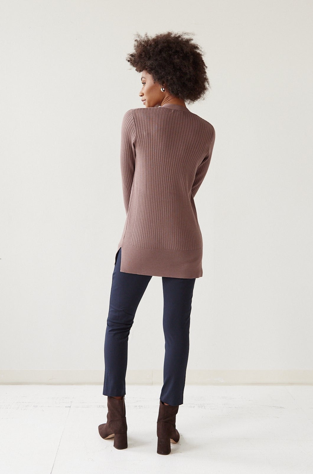 The Ribbed Cardigan
